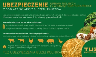 TUZ ubezpiecza uprawy rolne z dopłatą do składki z budżetu państwa